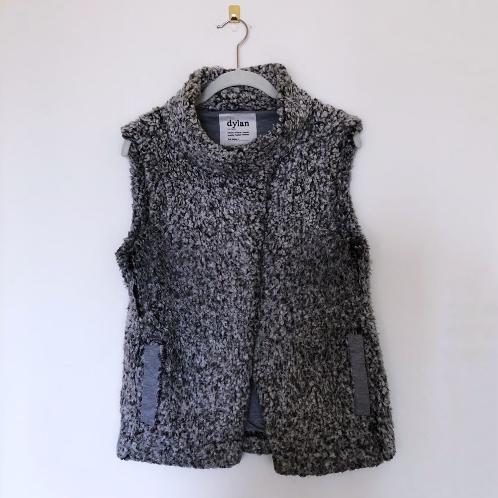 Dylan Gray Faux Fur Vest Medium